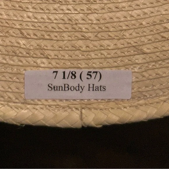 SunBody Cowboy hat Palm Leaf 5” brim - NEVER WORN